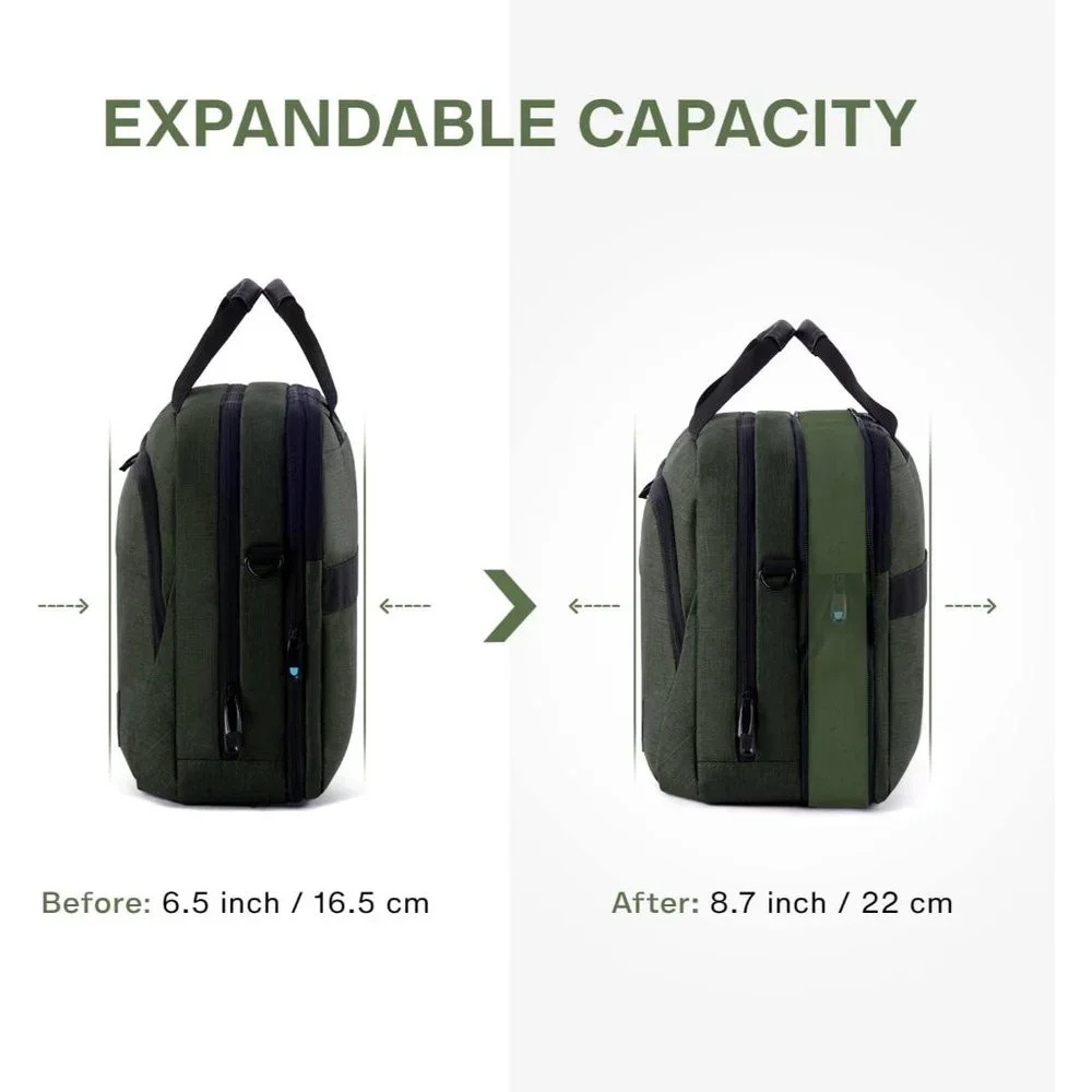 Men's Black ziper Laptop bag 17.1